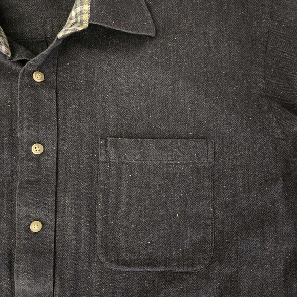 GEOFFREY BEENE men's button down long sleeve shirt gray 100% cotton XL - Picture 4 of 12